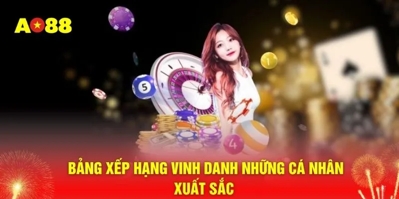 Bảng xếp hạng vinh danh những cá nhân xuất sắc